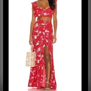 NWT Maaji Alana Floral Matching Set Tropical Island Maxi Skirt